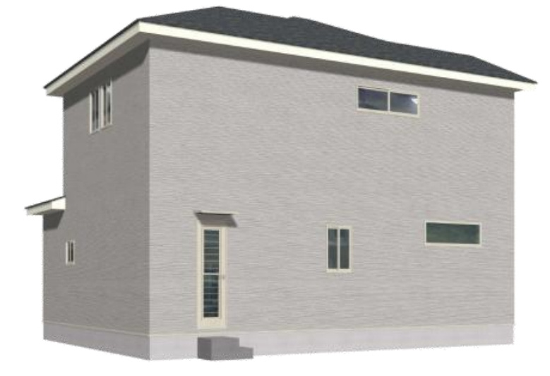 遠賀郡芦屋町正門町1期の外観パース