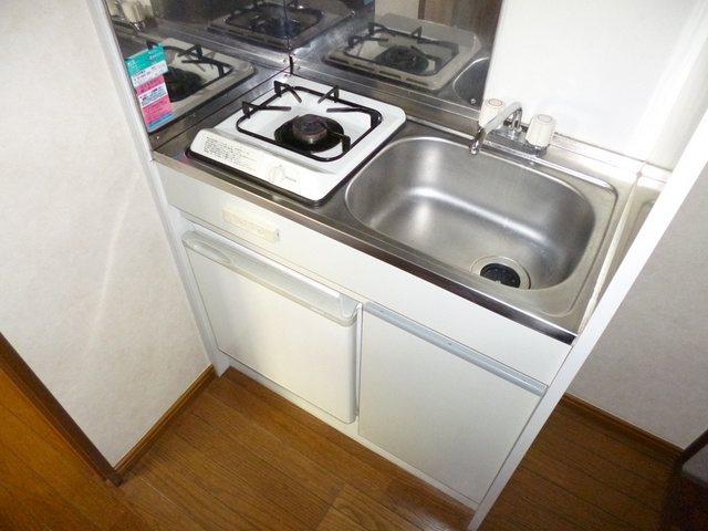 コーポ広央のキッチン|キッチンは1口のガスコンロ！