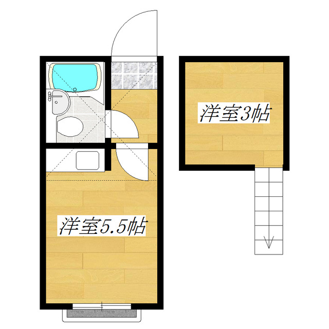 プラザ・ドゥ・モーリスの間取り|人気のロフト付きのお部屋です♪