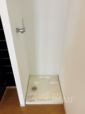 北区滝野川２丁目の賃貸マンションの設備|洗濯機置き場です