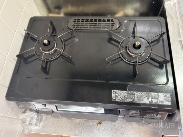 北区滝野川２丁目の賃貸マンションのキッチン|２口コンロです