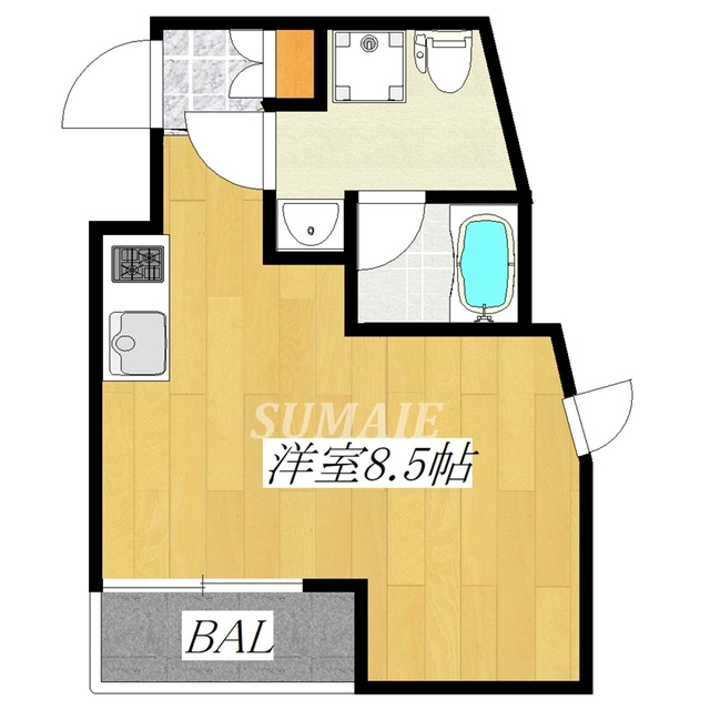 レピュア十条レジデンスの間取り|2面採光角部屋です☆彡