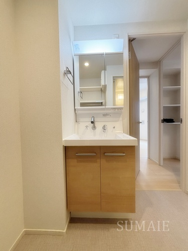 ＨＤビルの洗面所|脱衣スペースもあります