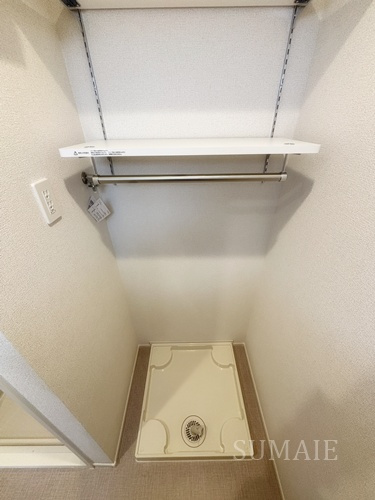 ＨＤビルの収納|洗濯機置き場です