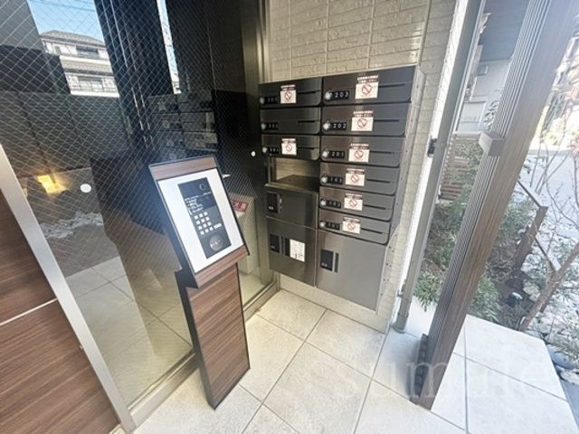 セレスティア豊島Ｓのセキュリティ|オートロック完備！メールボックス＆宅配ボックスもあります。