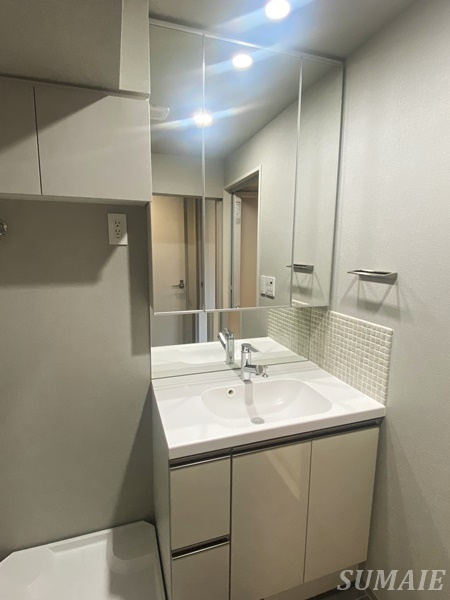 Alivis東京尾久の独立洗面台|独立洗面台で身支度をすべて済ませてしまいましょう