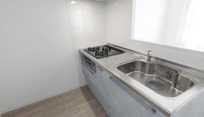 【キッチン】 | 芦屋浜第2住宅6-2号棟 | 広めの調理スペースは、女性に嬉しいポイントです