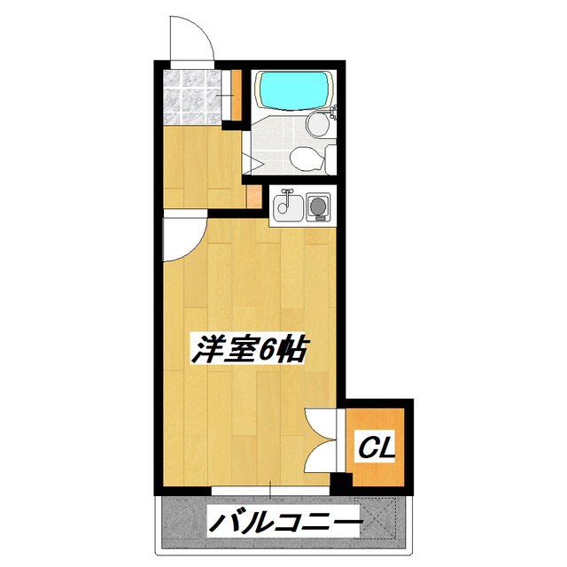 エンゼルハイツの間取り|人気のフローリングです。