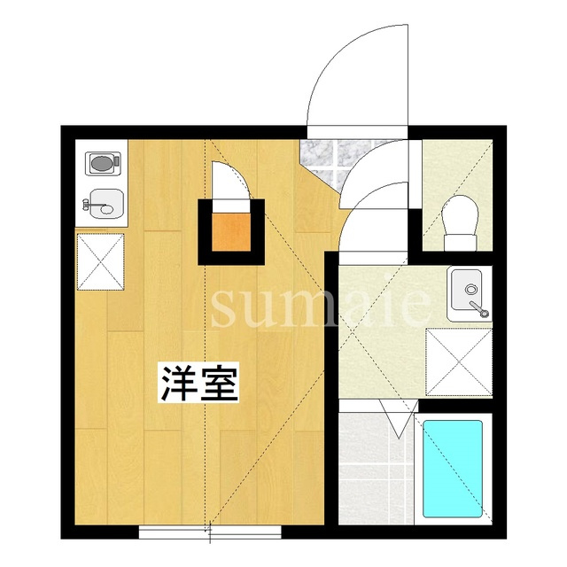 yet鎌倉の間取り|人気のバストイレ別タイプです♪