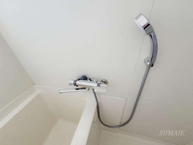 たちばな荘の浴室|サーモスタット付きなので温度も微調整可☆