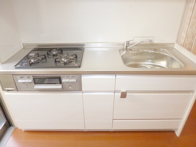 ＫＭテラスのキッチン|システムキッチンです。