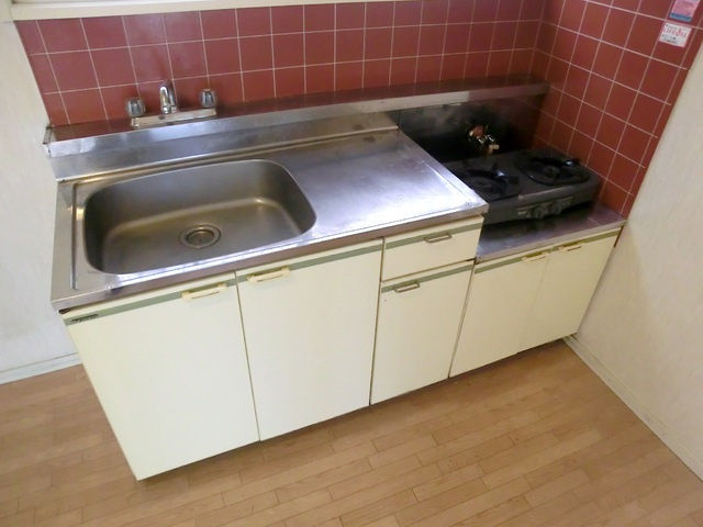 ハープコーポシシドのキッチン|2口コンロ設置可能です(*^^)v