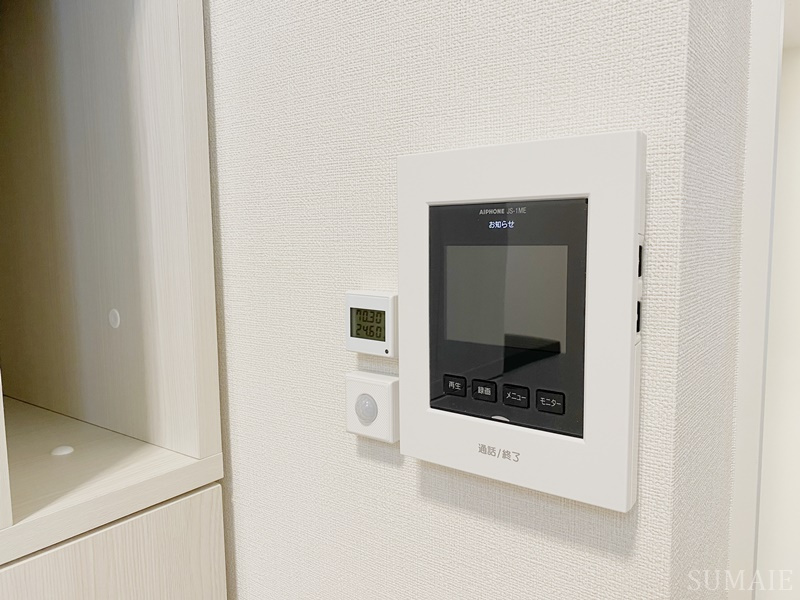 ル・ブラン小岩のセキュリティ|モニター付きインターホンです☆