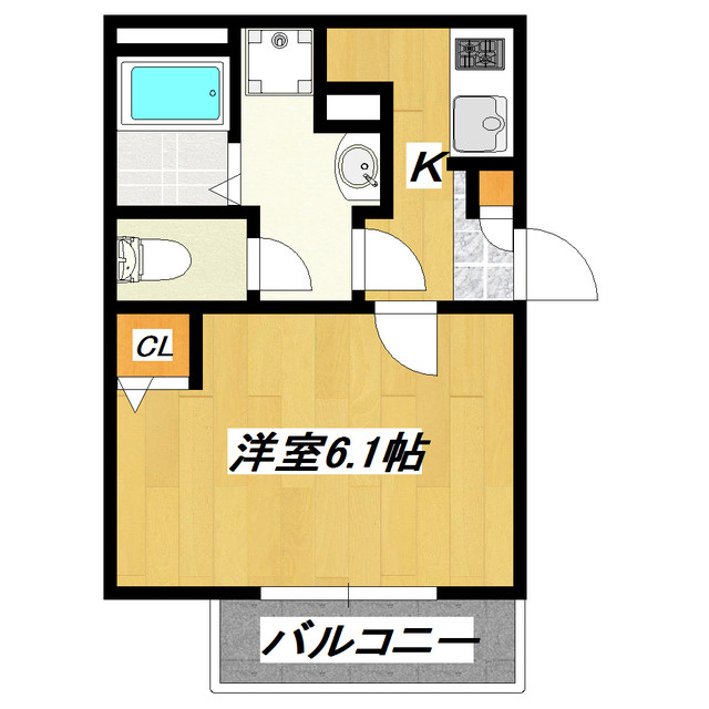 リブリ・レストの間取り|人気のバス・トイレ別、独立洗面台のあるお部屋です。