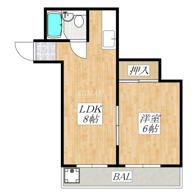 パークアベニュー小林の間取り|南東向きのお部屋です☆