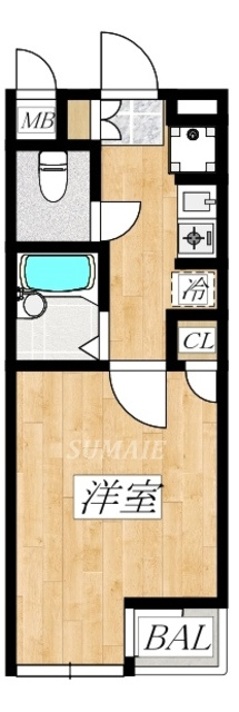 ＬＵＭＩＥＬＥ　Ｓ・ＫⅡの間取り|東向きです