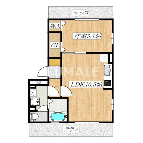 パーチェメゾン明日香の間取り|間取り☆