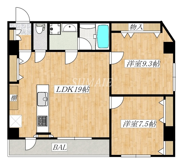 光陽ビルの間取り|間取りです☆