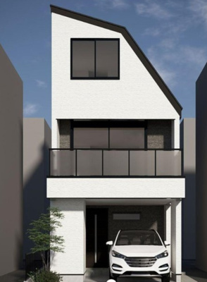 【外観パース】 | 【仲介手数料６２０万円が無料！！】■駅２分■ＬＤＫ２５帖■プレミアムデザインハウス