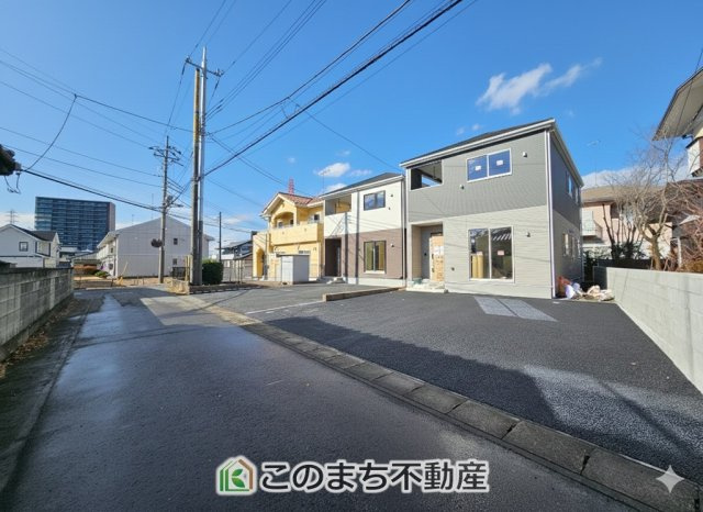 CRADLEGARDEN宇都宮市今泉町第5　1号棟の前面道路含む現地写真|前面道路含む現地写真