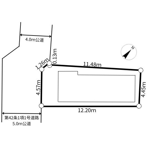 越谷市大沢４丁目の新築一戸建の区画図