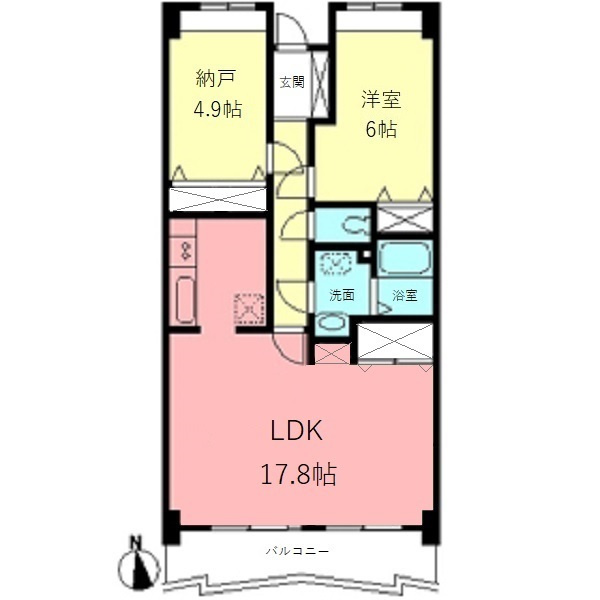 エクセル宮前平の間取り