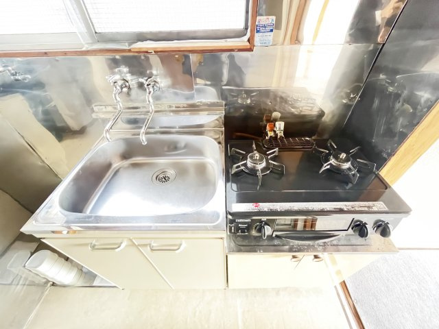 赤羽台文化アパートのキッチン|ガスコンロ設置済☆