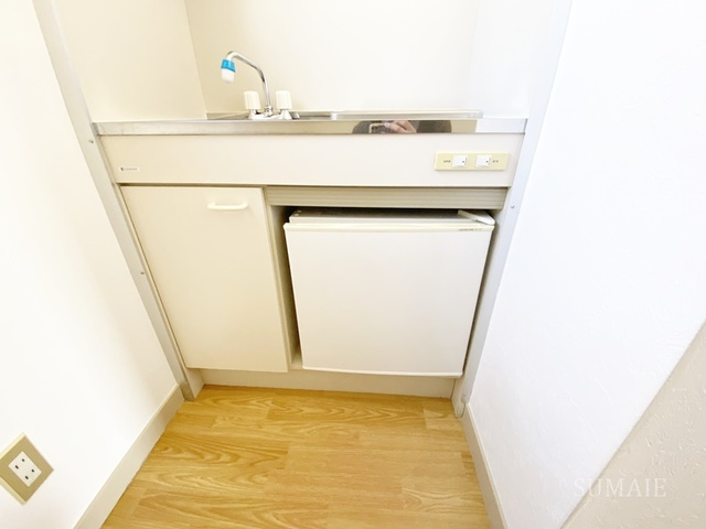 ハイホームのキッチン|冷蔵庫ついてます！