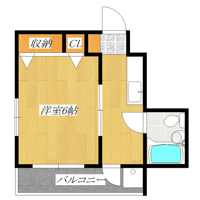 赤羽ウエストハイツの間取り|住環境良好な１Ｋマンション！
