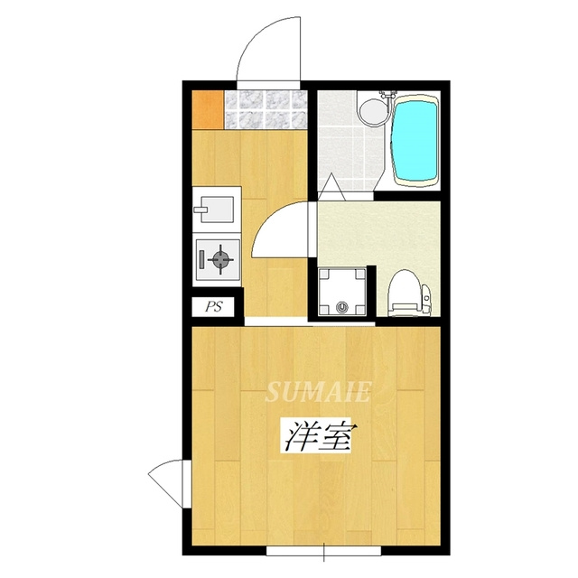 ドミール十条の間取り|角部屋です☆
