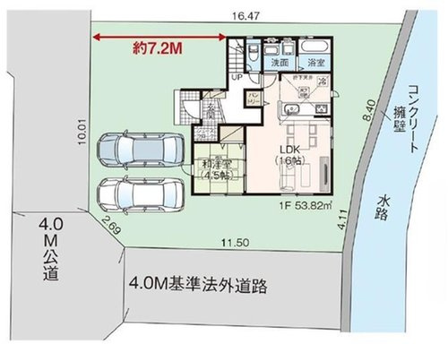 グラファーレ　岡山市南区彦崎(3期)【仲介手数料無料】の区画図