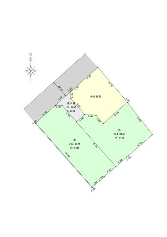 西条市壬生川分譲の区画図