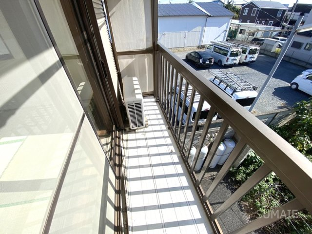 ドミール石栄のバルコニー