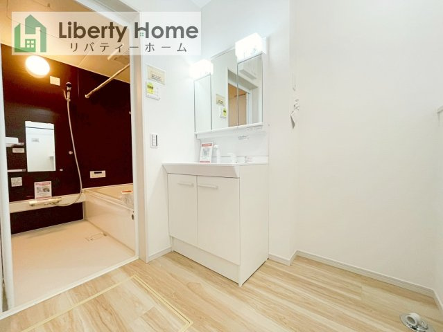 取手市宮和田14期　新築戸建　1号棟の独立洗面台