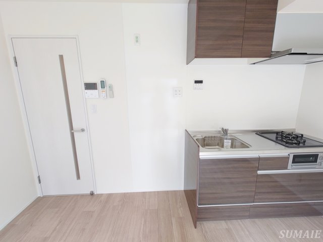 北区東十条１丁目のアパートのキッチン|冷蔵庫置き場です☆