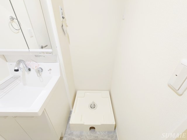 北区東十条１丁目のアパートの設備|洗濯機置き場です☆