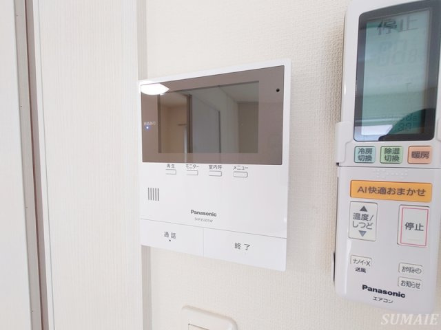 北区東十条１丁目のアパートのセキュリティ|モニタ付インターホンです☆