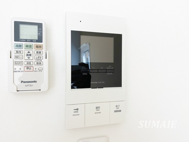 メルディア東大宮Ⅲのセキュリティ|モニター付きインターホンで安心☆