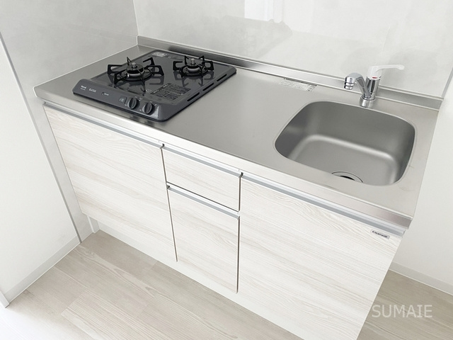 ジーメゾン大宮吉野町のキッチン|2口ガスコンロ！