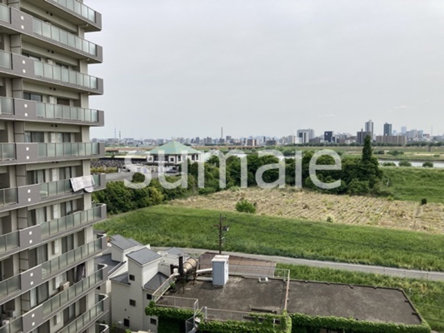 ジェンティール川口の展望|スカイツリーが見えます。