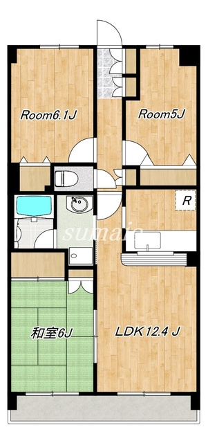 ジェンティール川口の間取り|間取図です