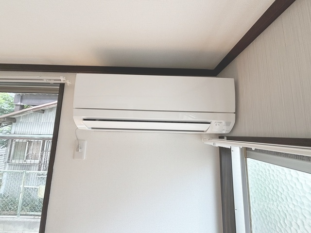 関口グリーンハイツＡの設備|エアコン設置済みです。