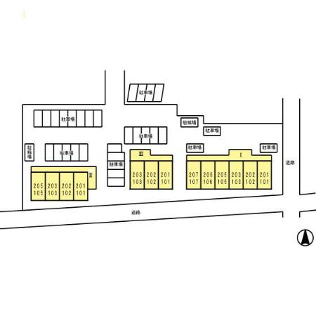 プランティオⅠの区画図