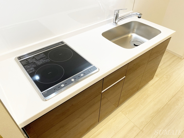 リブリ・さいたま新都心Ⅱのキッチン|お手入れ簡単なIHコンロ！