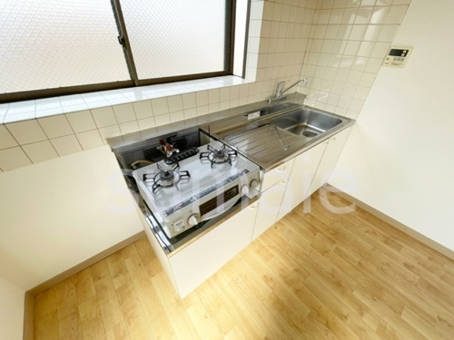 加藤マンションのキッチン|ガスコンロ使用可能！