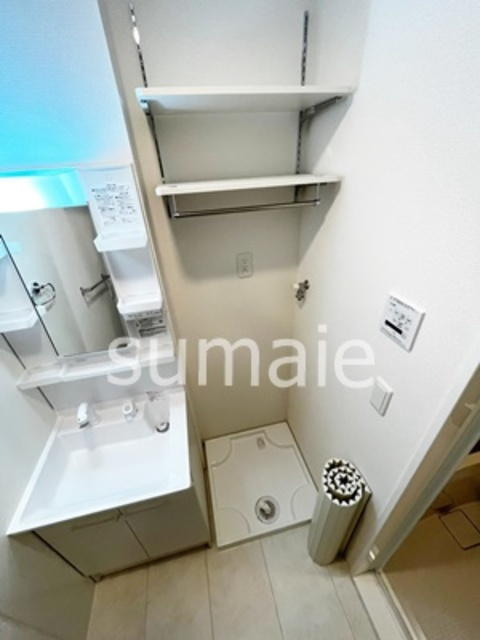 グランシャリオの洗面所|室内洗濯機置き場