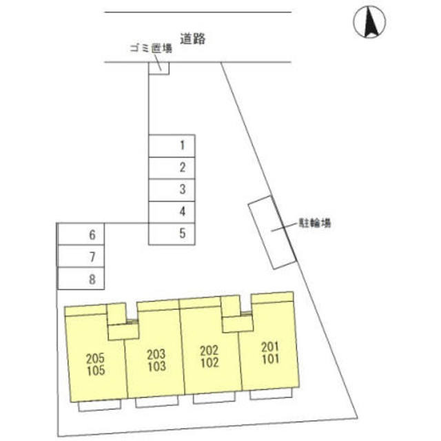 エステートJUNのその他|現地配置図。