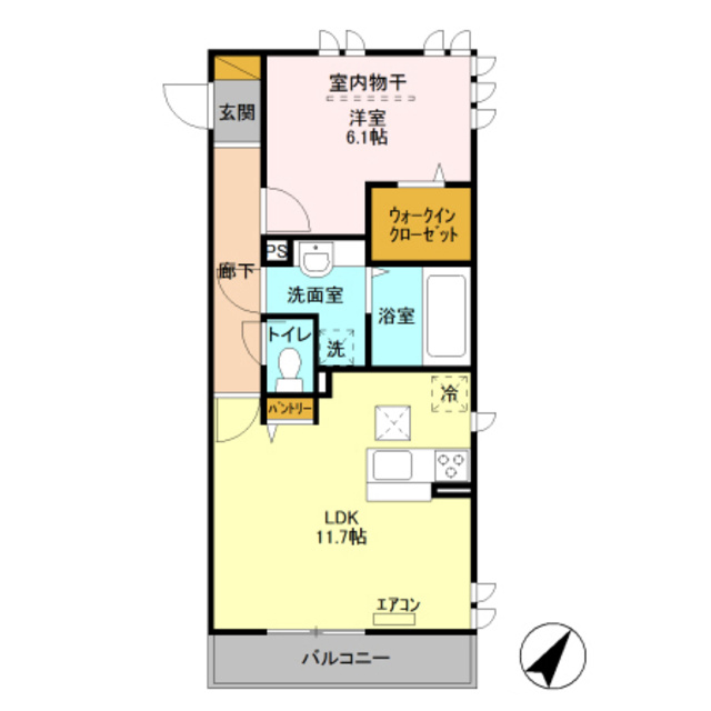 本郷の杜　ソグレの間取り|人気の1LDKです。