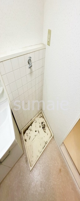 マサルマンションの洗面所|洗濯機置き場です。