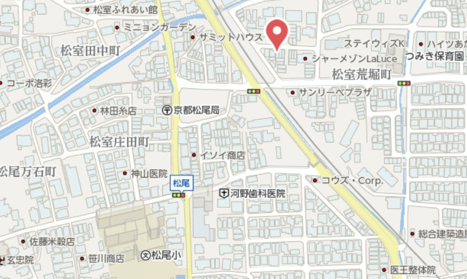 京都市西京区松室荒堀町　中古戸建の地図